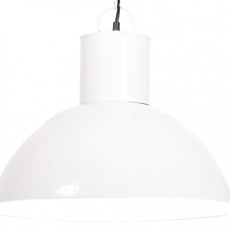 Lampa wisząca, 25 W, biała, okrągła, 48 cm, E27