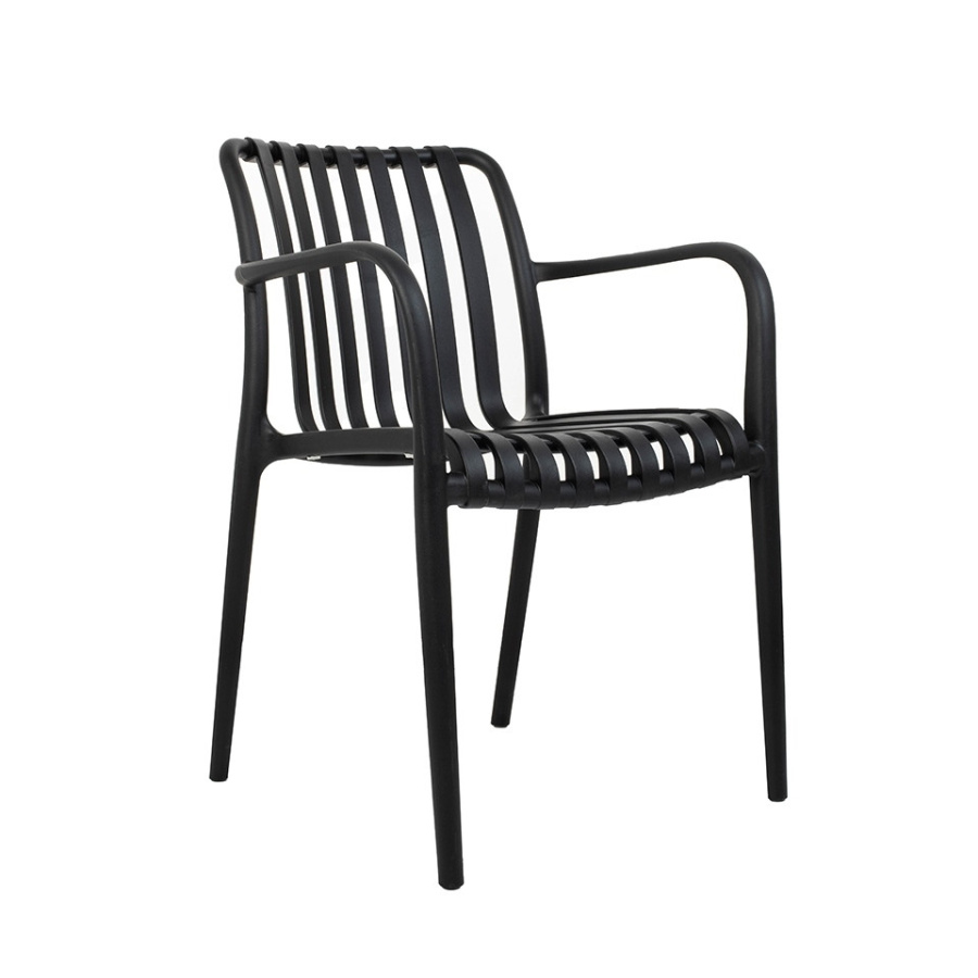 Modesto krzesło strips czarne - polipropylen