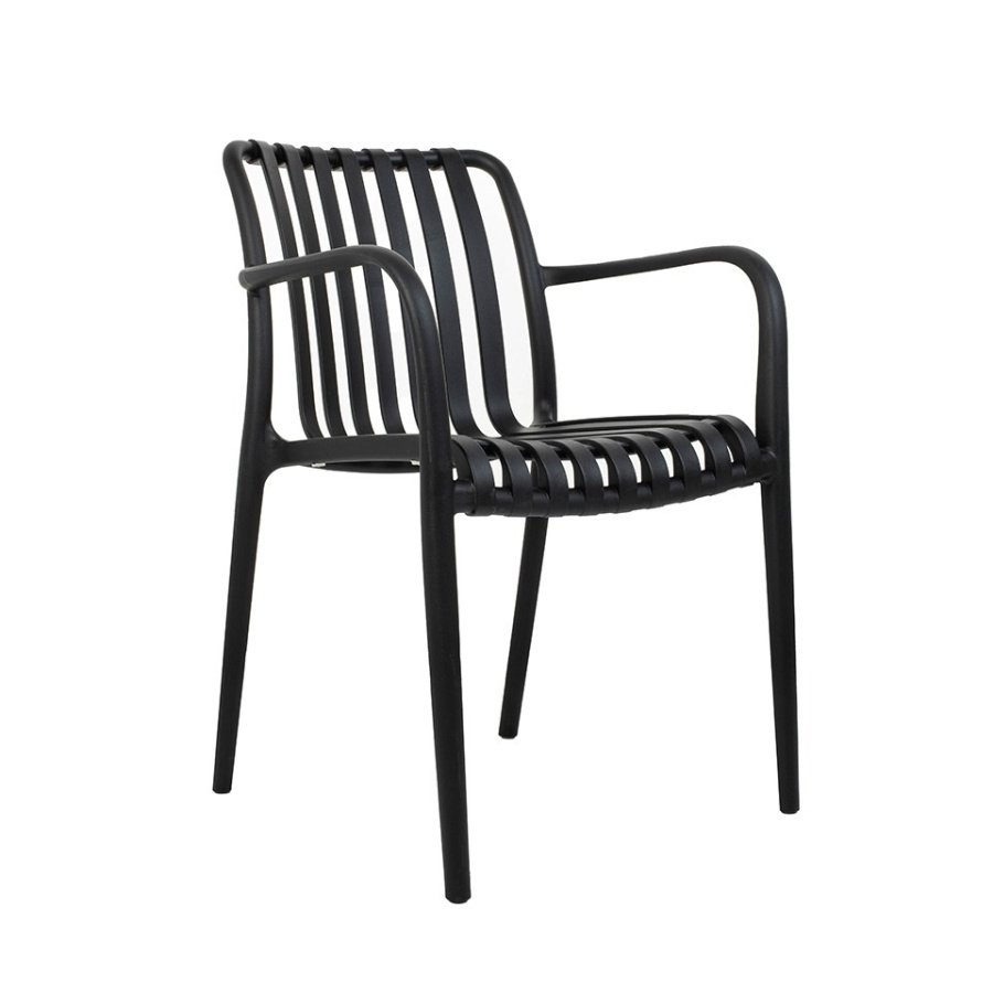 Modesto krzesło strips czarne - polipropylen