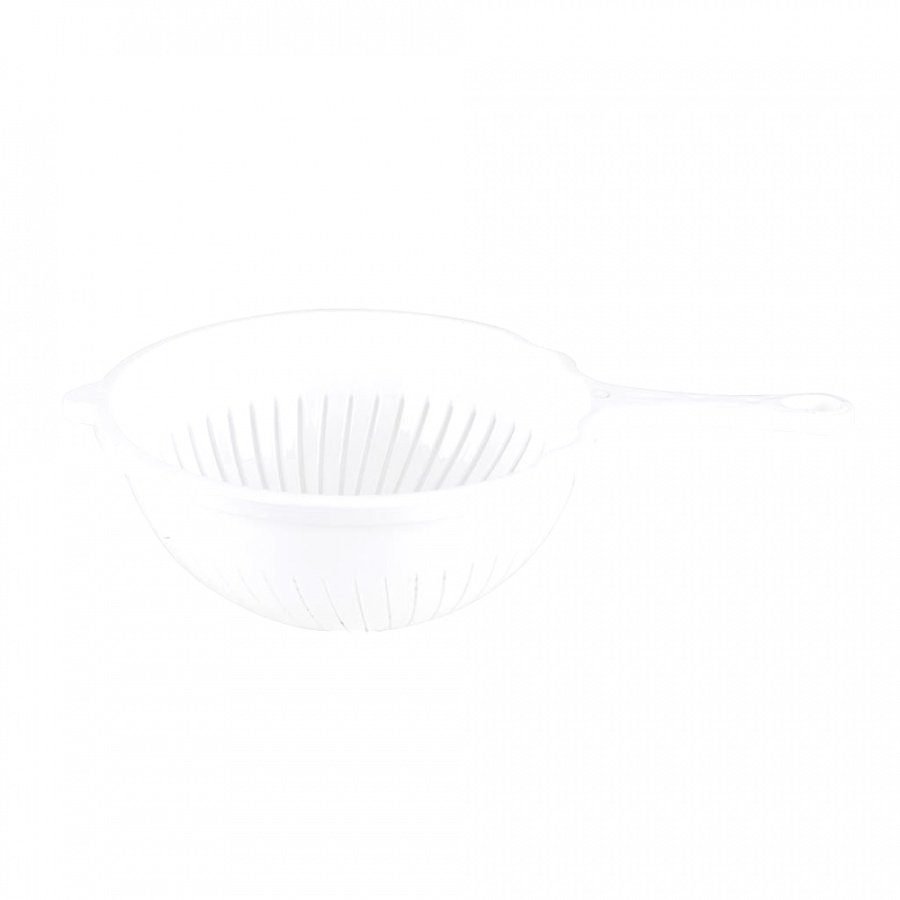 CEDZAK Z UCHWYTEM 21CM BIAŁY