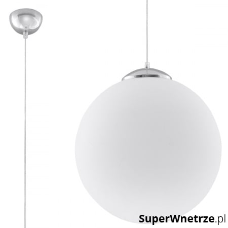 Lampa wisząca 30cm Sollux Lighting Ugo biała