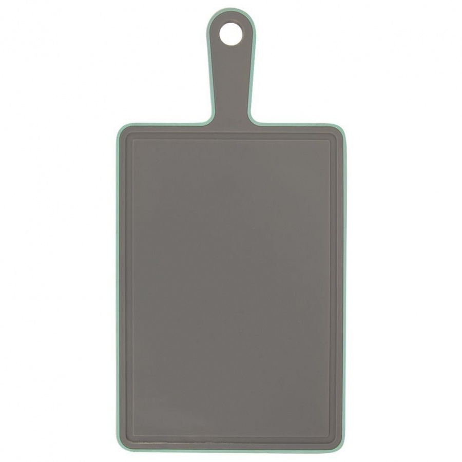 Deska kuchenna szara do krojenia plastikowa z rączką 36,5x19 cm