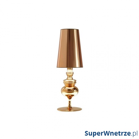 Lampa biurkowa śr.18cm King Home Queen złota/miedziana
