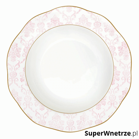 Talerz na zupę 22 cm Nuova R2S Floral Damask