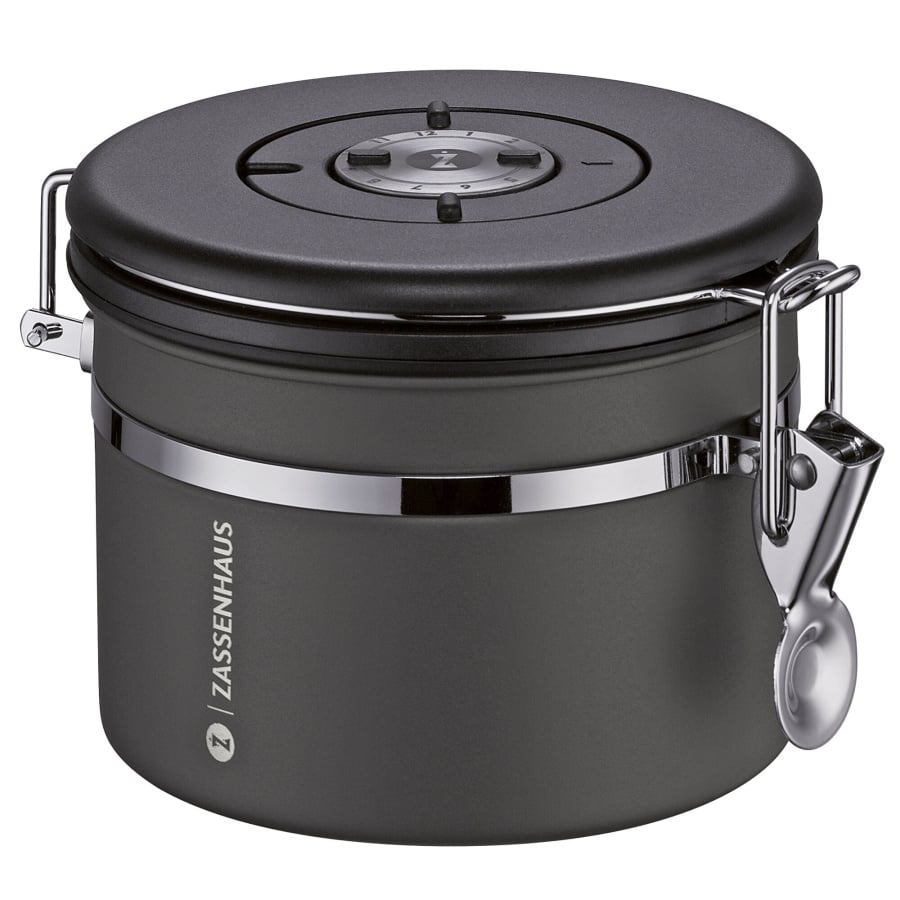 Pojemnik kuchenny z datownikiem, stal nierdzewna, 250 g, śred. 13 x 10 cm