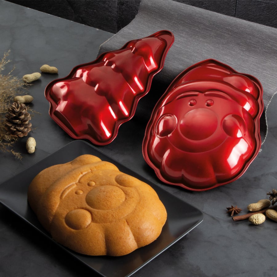 Zestaw świątecznych form do pieczenia Mikołaj Choinka BerlingerHaus BH-6947 Burgundy