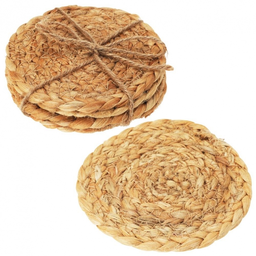 Podstawki pod kubek naturalne 10 cm 4 szt.