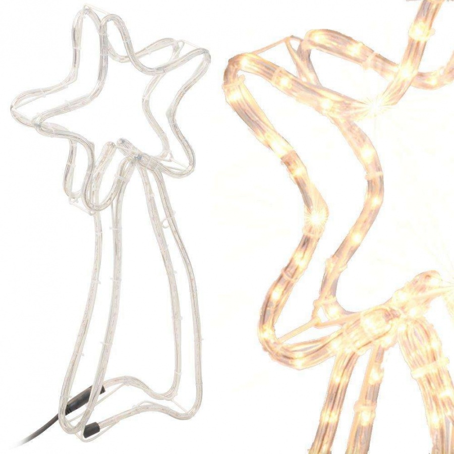 Gwiazda 144 LED podświetlana świecąca wąż świetlny 62 cm