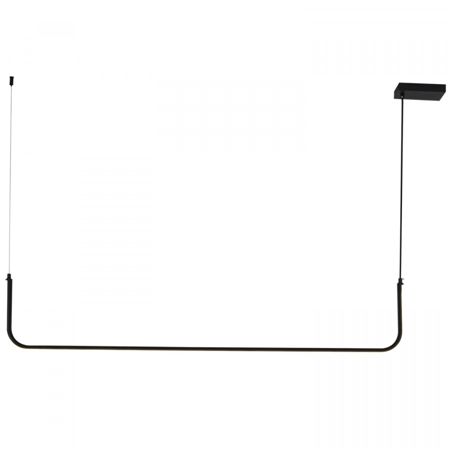 Lampa wisząca minima-1 led czarna 120 cm