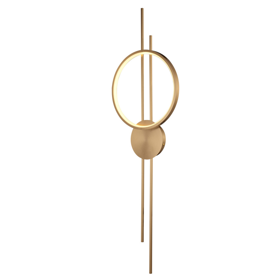 Lampa ścienna ecliptica led złota 100 cm