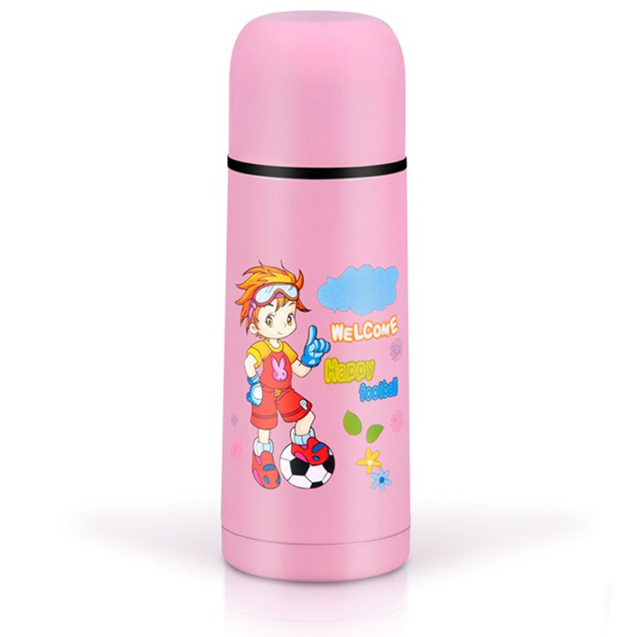 Termos dziecięcy 300 ml różowy piłkarz