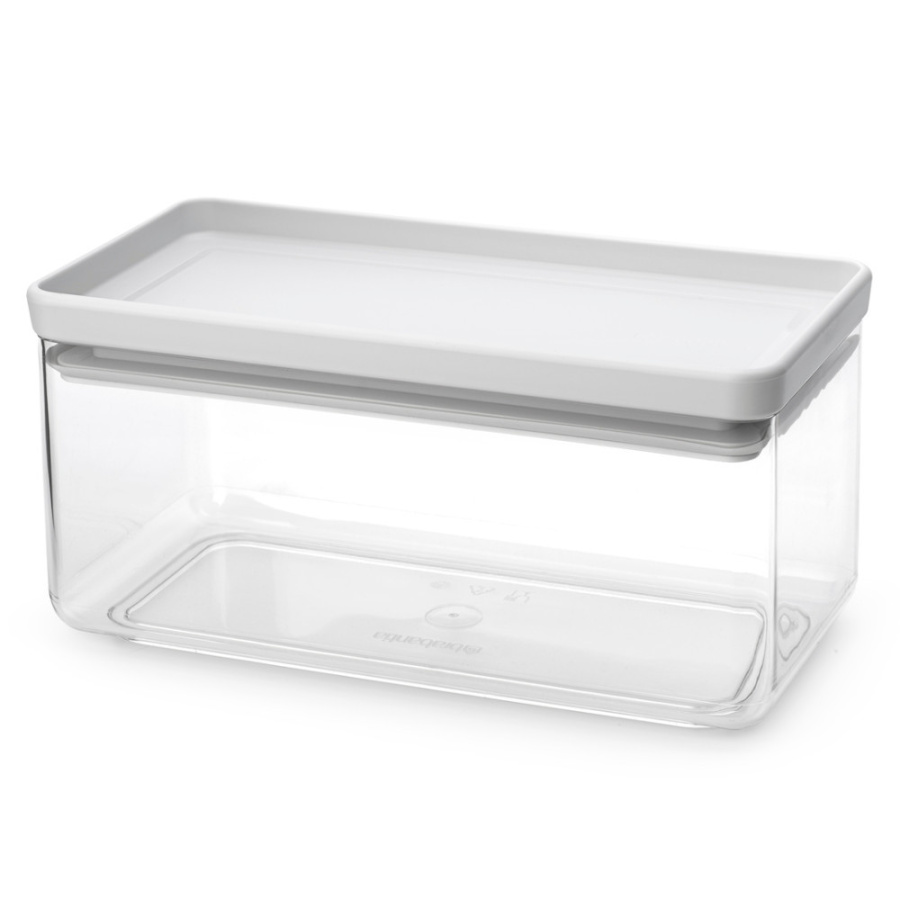 Brabantia 230608 - tasty+ - prostokątny pojemnik kuchenny - 1,5 l - light grey