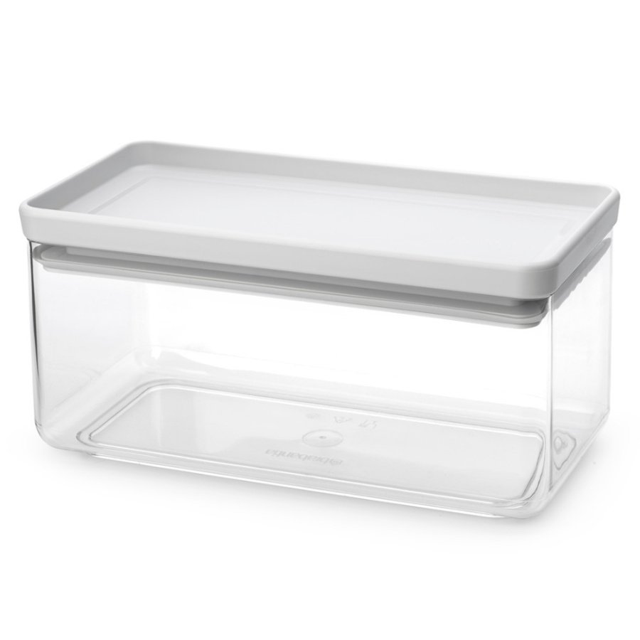 Brabantia 230608 - tasty+ - prostokątny pojemnik kuchenny - 1,5 l - light grey