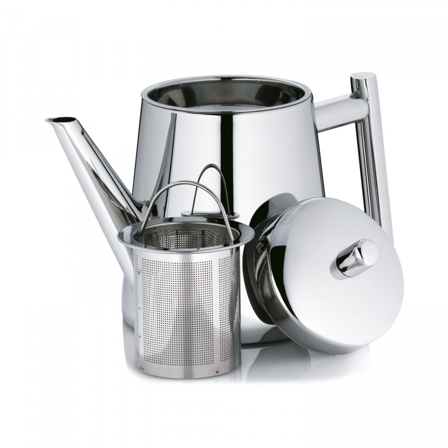 Dzbanek do herbaty z zaparzaczem 0,9 l Kela Ancona srebrny