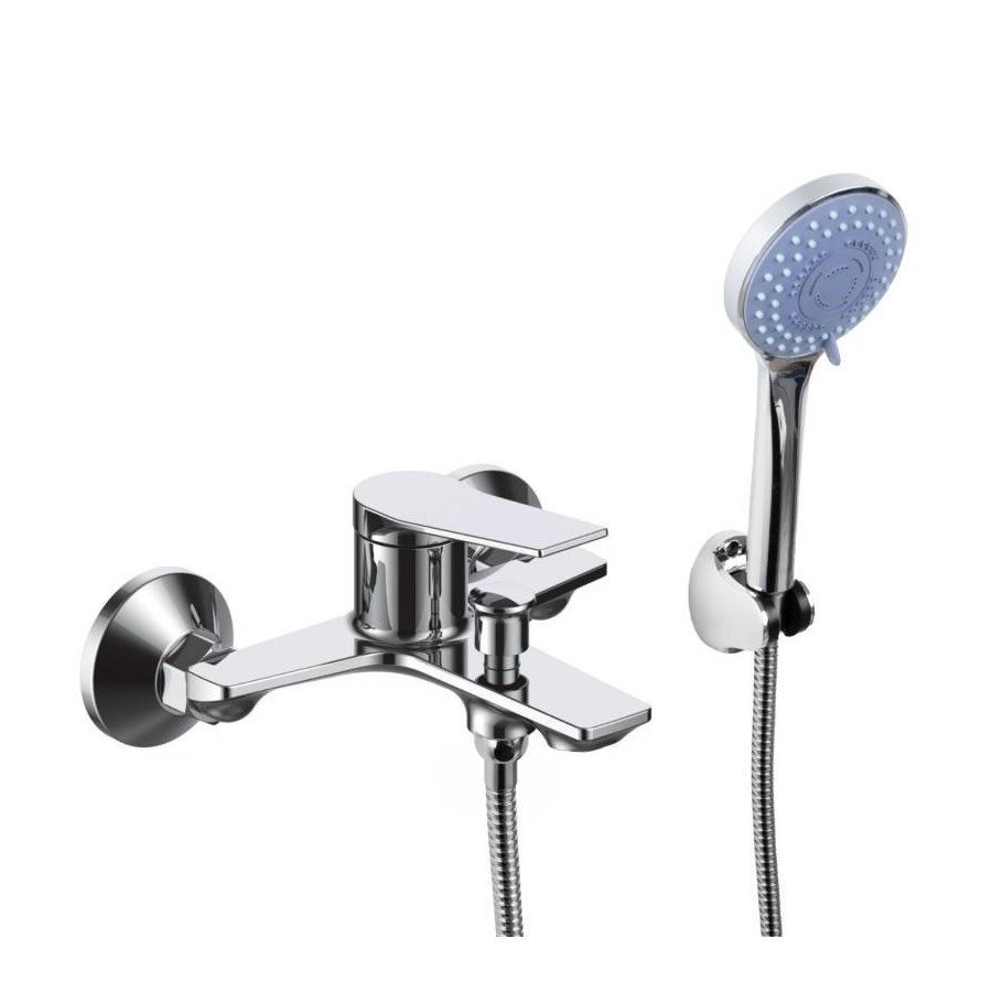 Bateria wannowa ścienna prysznicowa natryskowa chrom - yoka