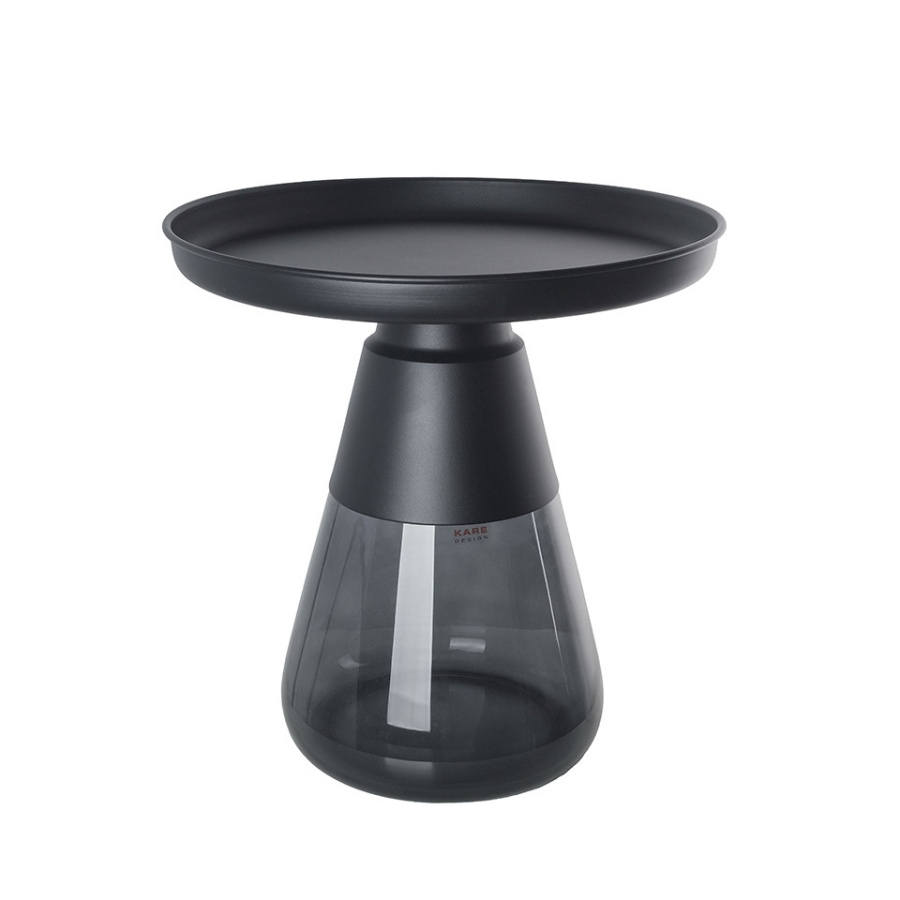 Kare stolik bottiglia smoke 50 czarny