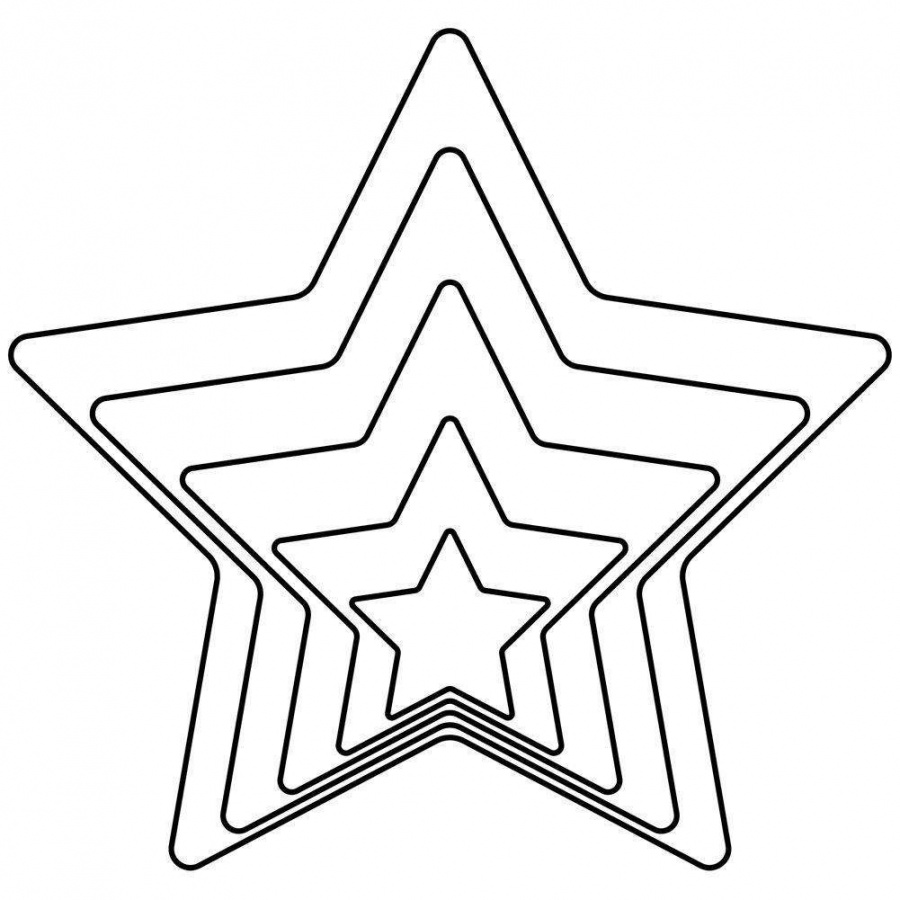 Wykrawacz, foremka do ciastek, pierników, gwiazda, 5x