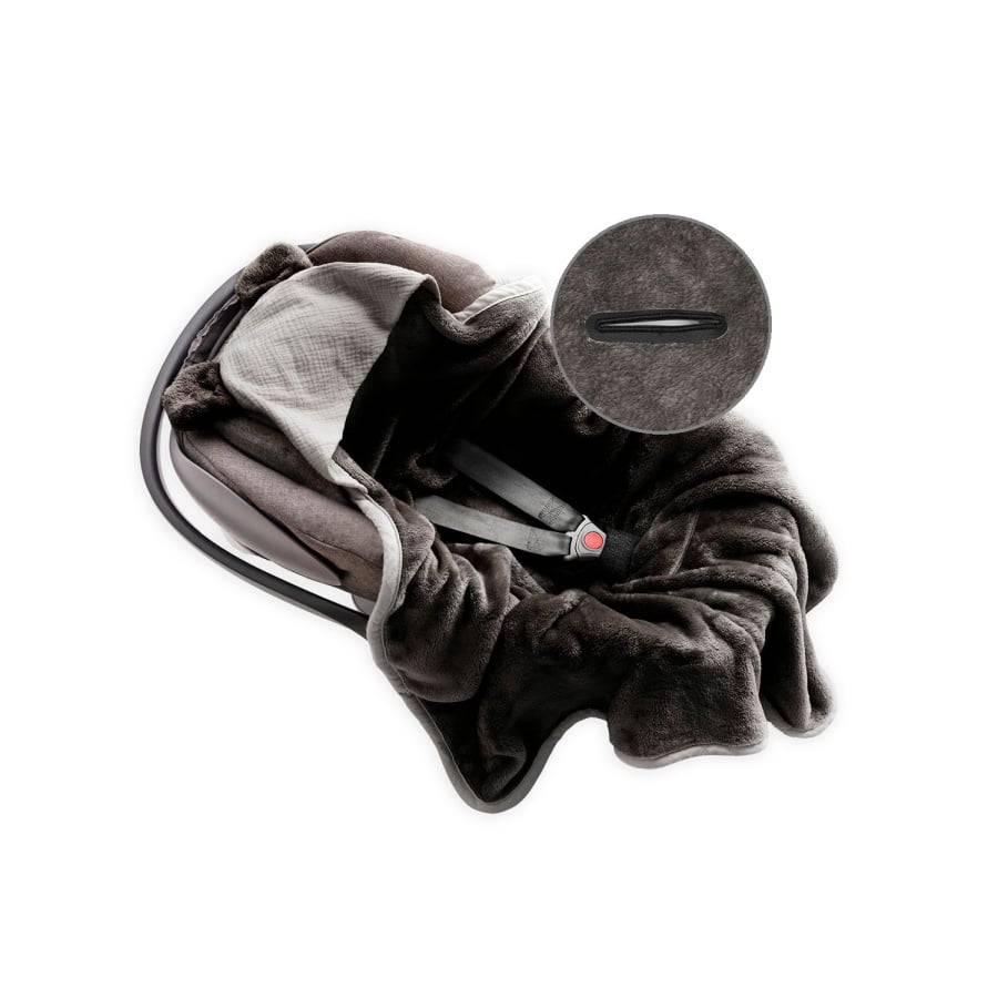 Kocyk KOALA MUSLIN z kapturkiem 95x95