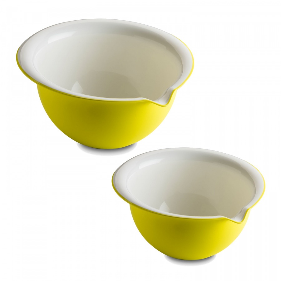 Zestaw 2 jasnozielonych misek do mieszania z kolekcji sanaliving