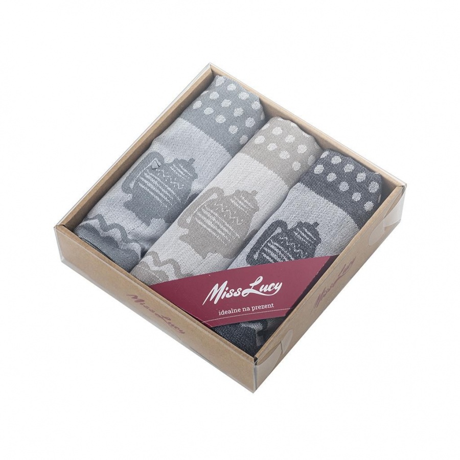 Kpl 3szt ścierek dekor 50x70cm imbryk