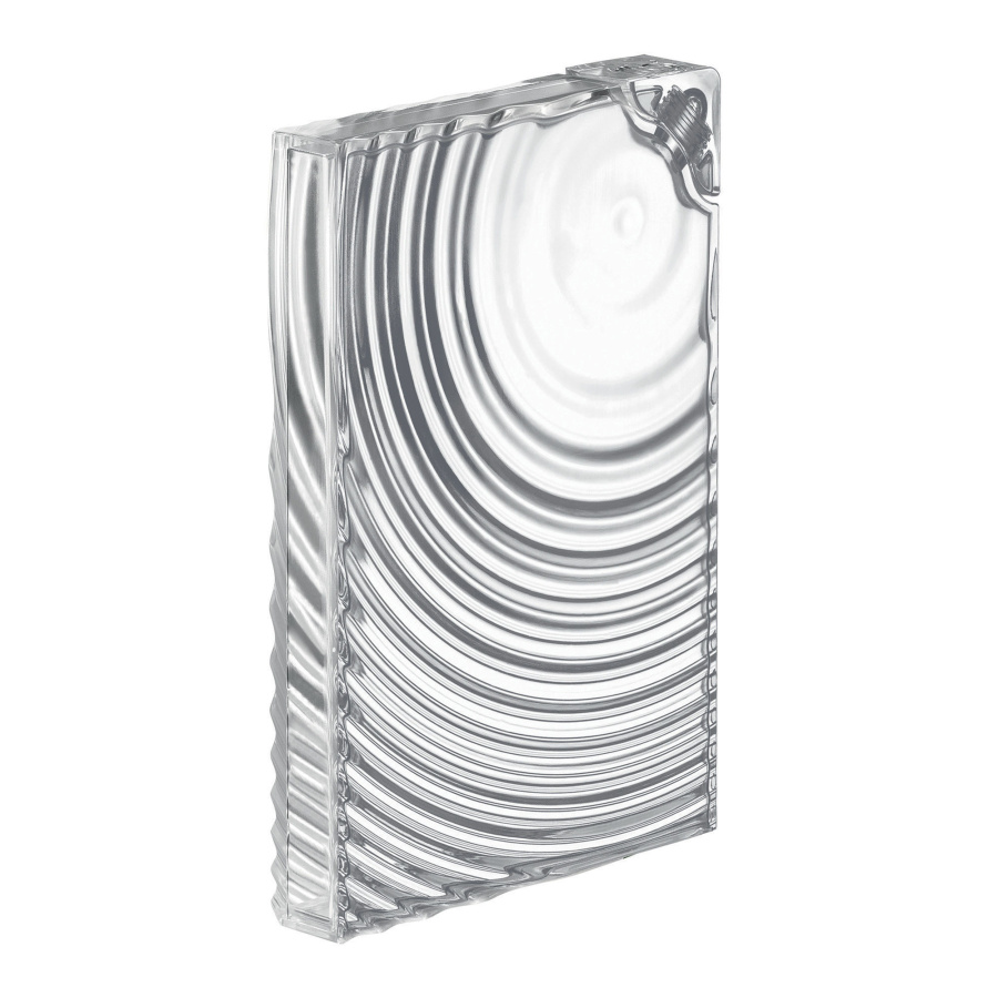 Płaska butelka na wodę ripples