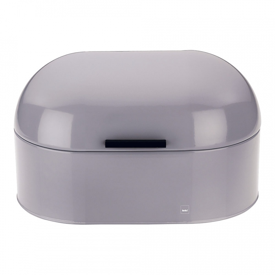 Chlebak metalowy szary Kela