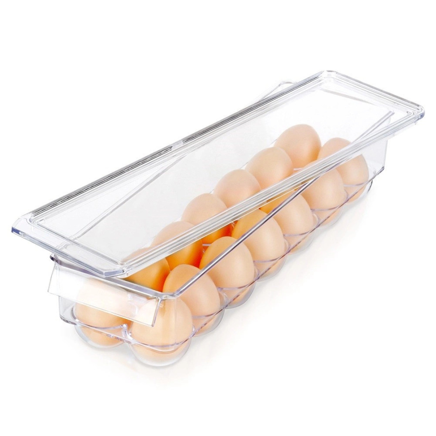 Pojemnik na jajka z pokrywką na 14 jajek