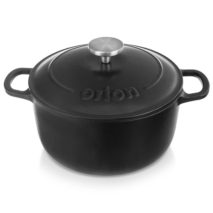 Garnek z pokrywką żeliwny emaliowany litina 22 cm, 3,3 l