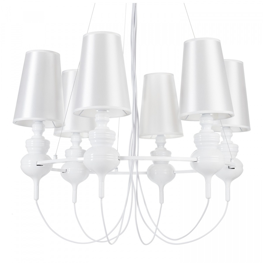 Lampa wisząca queen-6 biała