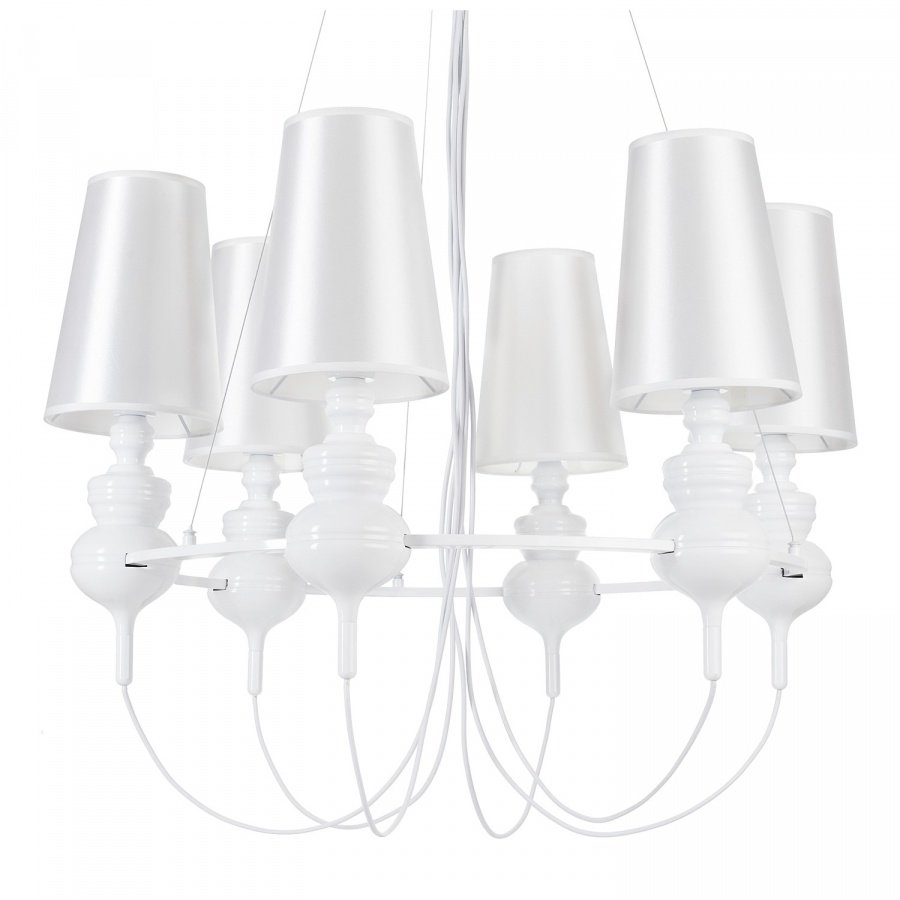 Lampa wisząca queen-6 biała