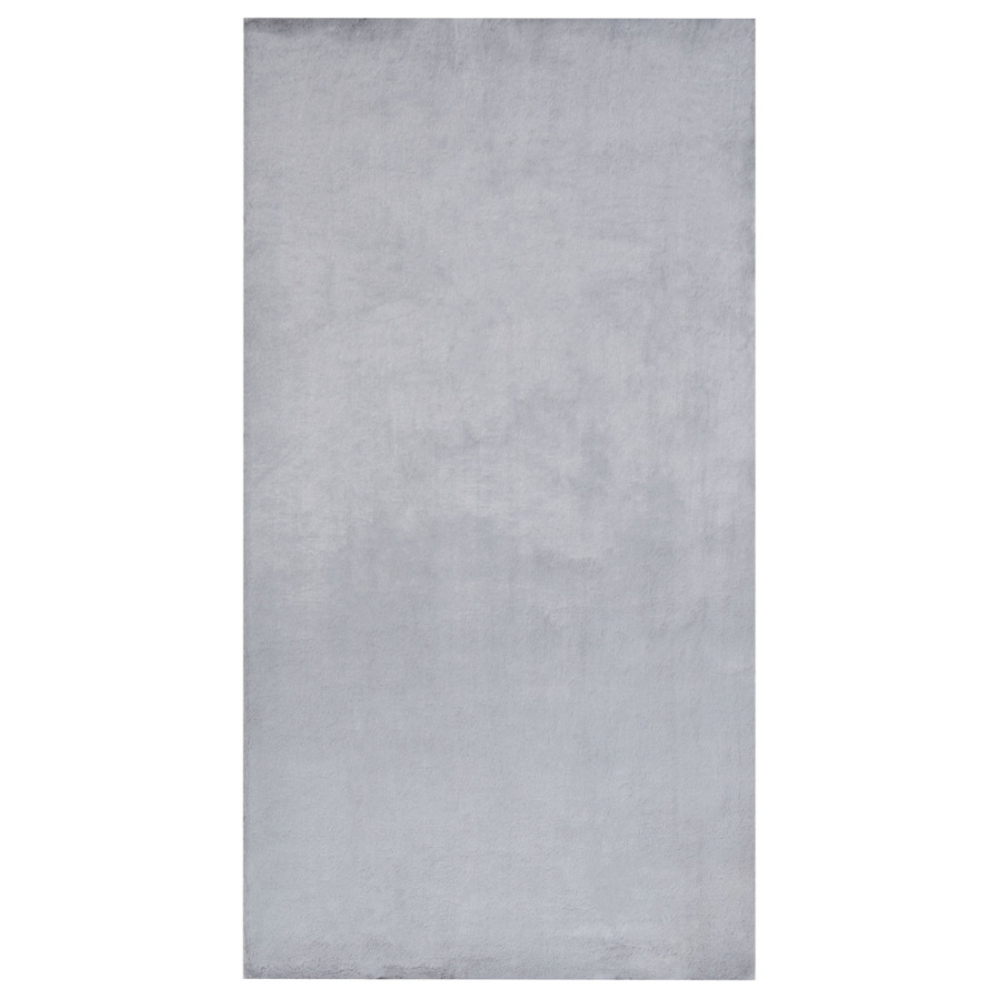 Dywan sztuczne futro królika 80 x 150 cm szary mirpur