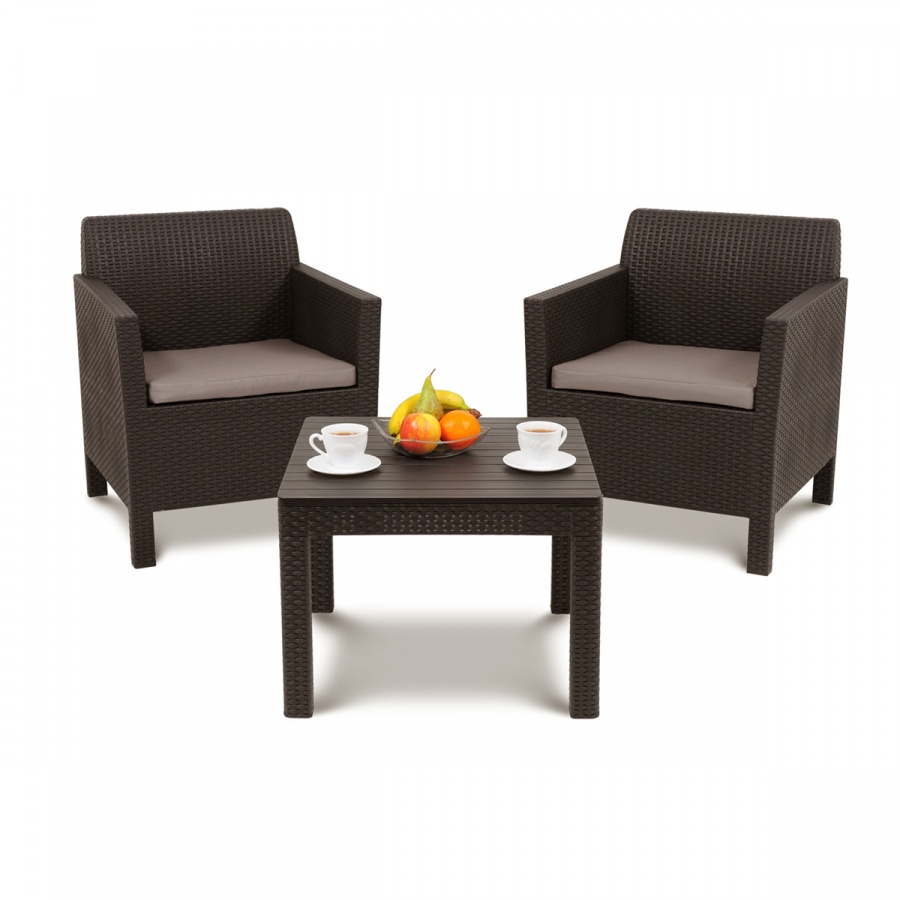 Zestaw balkonowy Orlando Weekend Allibert brąz/taupe