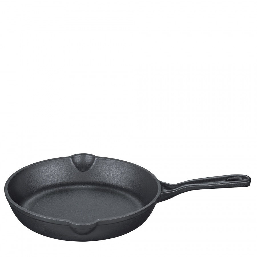 Patelnia żeliwna, śred. 20 cm, czarna