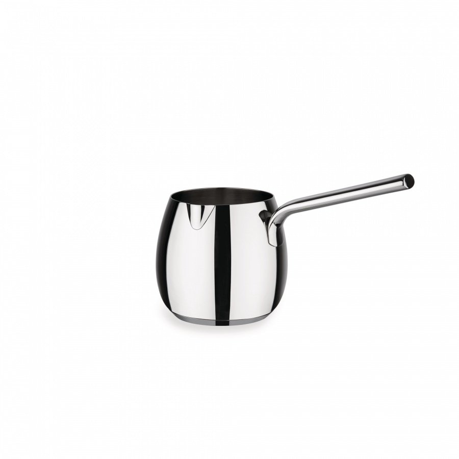 garnuszek do gotowania mleka, polerowany