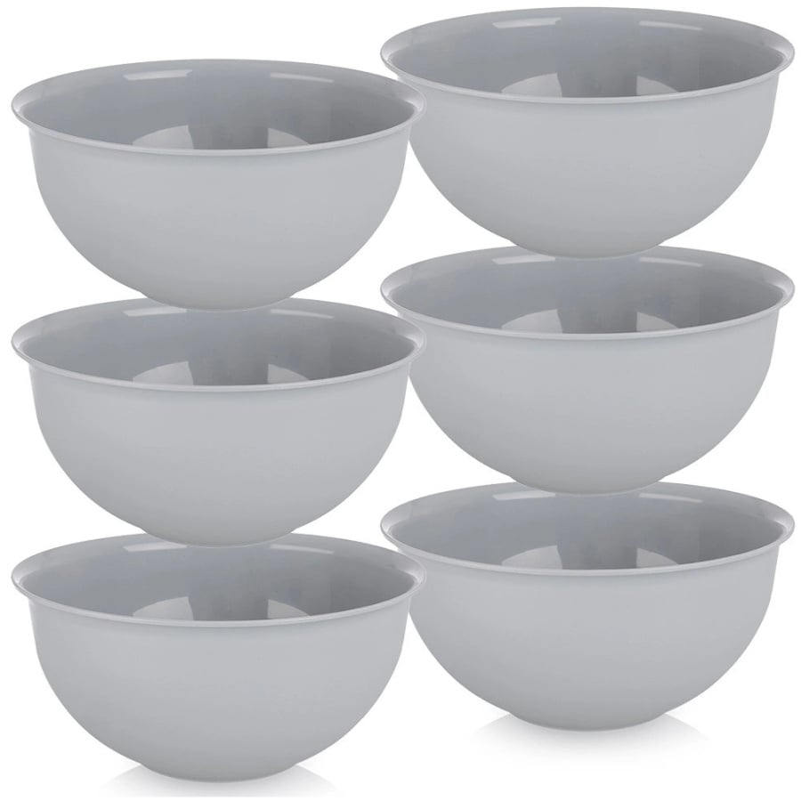 Miseczki plastikowe szare SANDY 13 cm, 500 ml 6 szt.