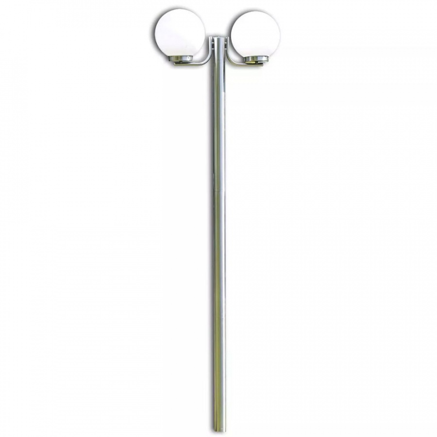 Lampa, latarnia ogrodowa, stojąca (220 cm) z dwoma kloszami