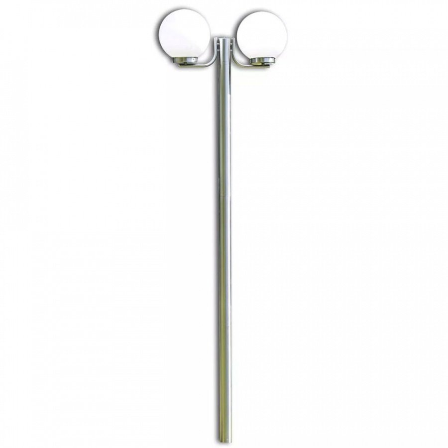 Lampa, latarnia ogrodowa, stojąca (220 cm) z dwoma kloszami