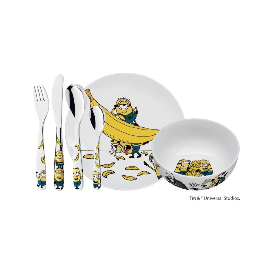 WMF - Zestaw dla dzieci 6 el., Minionki