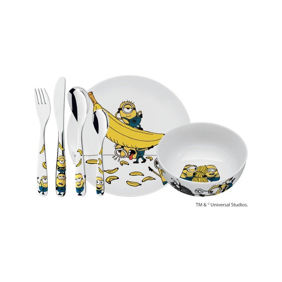 WMF - Zestaw dla dzieci 6 el., Minionki