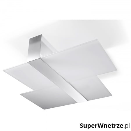 Plafon 11x50x66cm Sollux Lighting Massimo biały