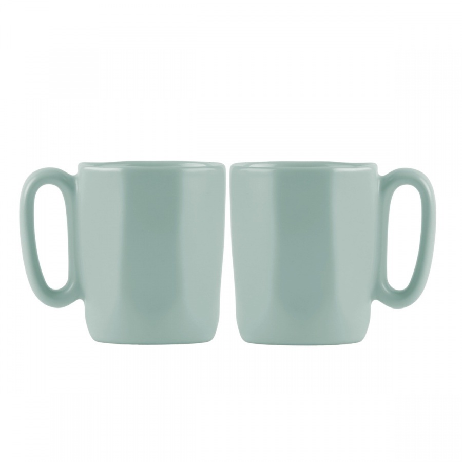 Dwa kubki ceramiczne z uszkiem 80 ml fuori miętowe 29996