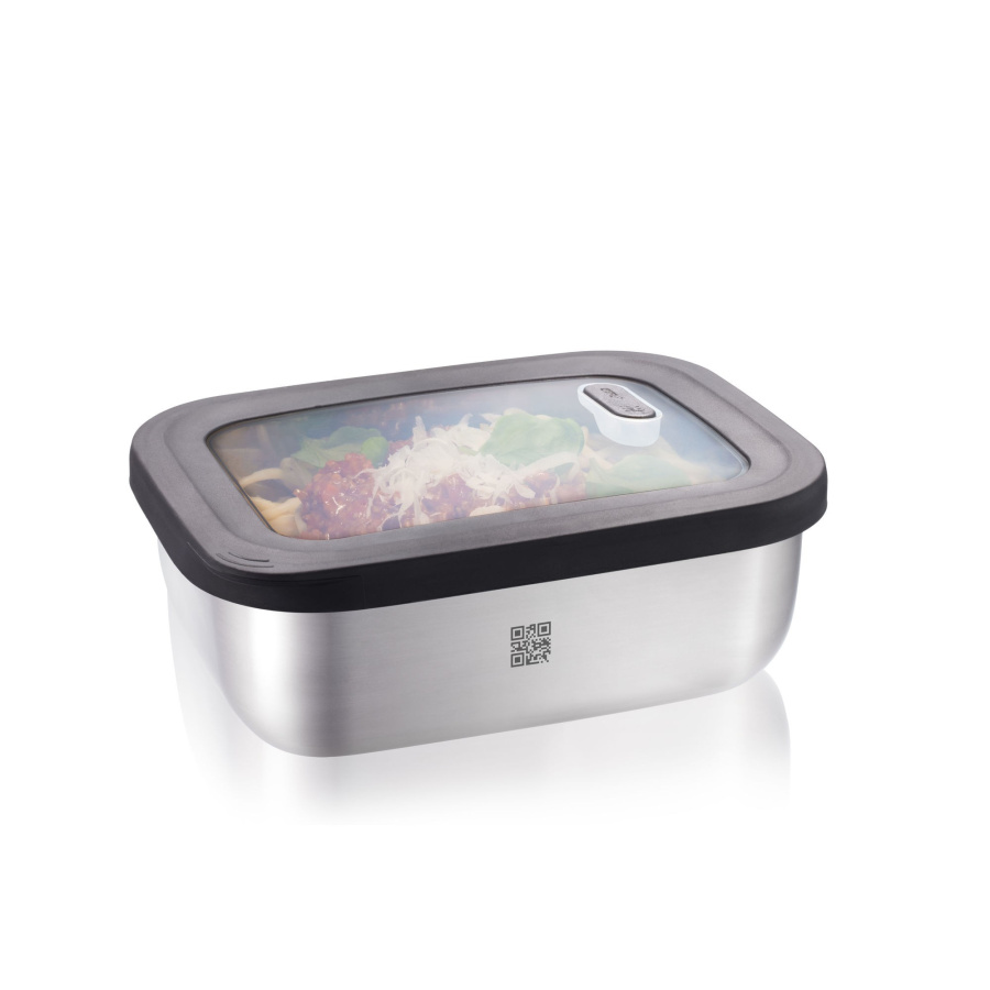 Stalowy pojemnik prostokątny provido 1.3 ltr