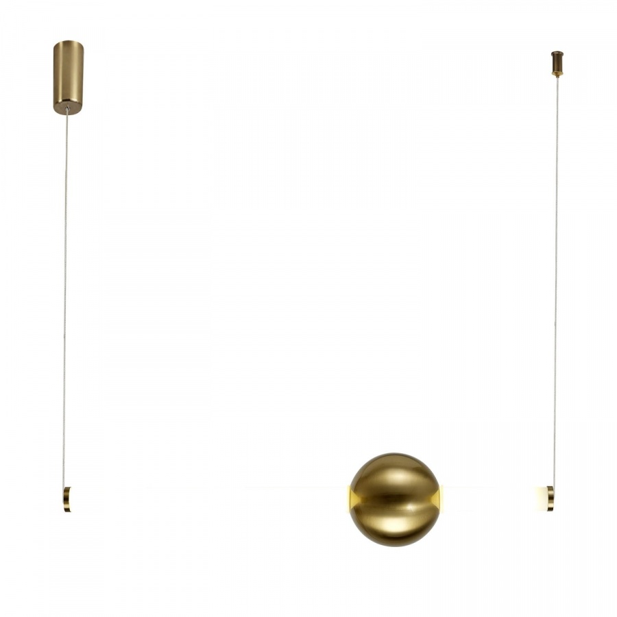 Lampa wisząca o-line led 63 cm mosiądz