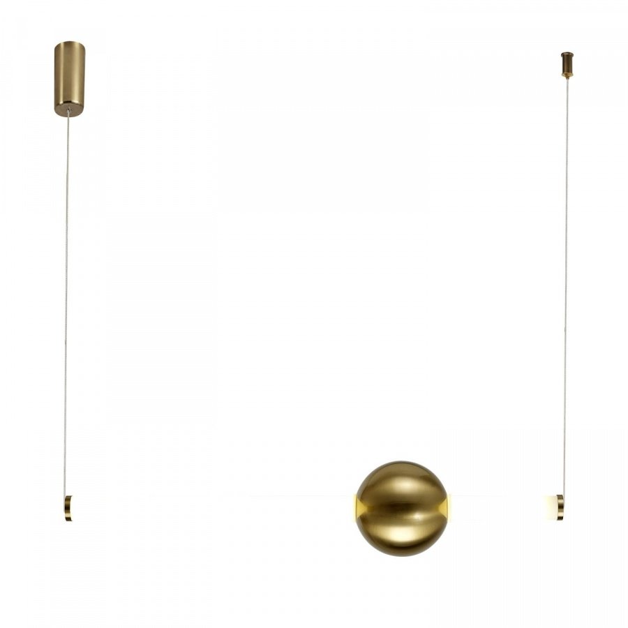 Lampa wisząca o-line led 63 cm mosiądz