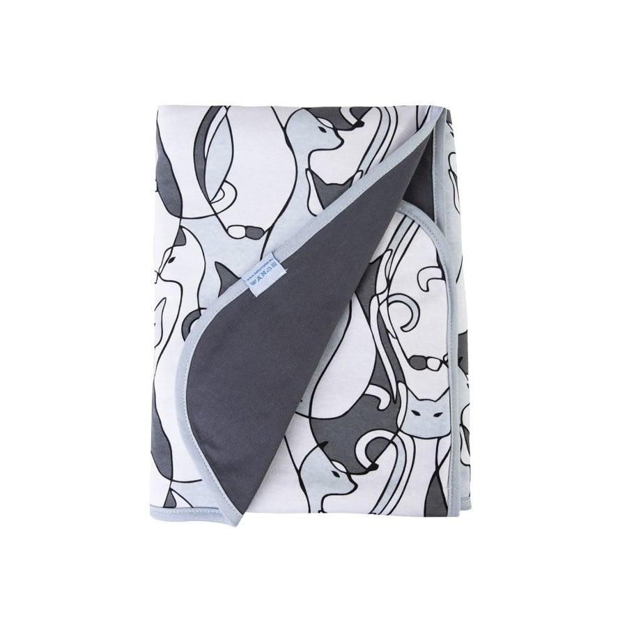 Kocyk INES bawełniany-dwustronny w pudełku 75x100