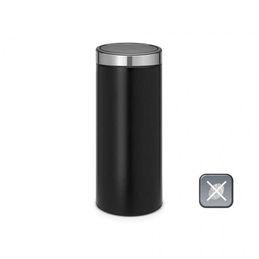 Kosz na śmieci Touch Bin New 30l Brabantia czarny mat/fpp