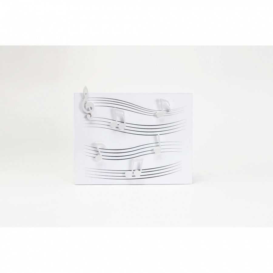 Zestaw 6 magnesów Memody biały 10260-WH