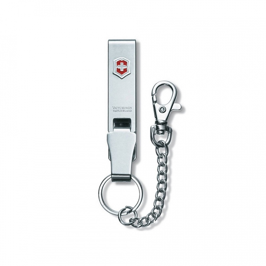 Breloczek z łańcuszkiem 21cm Victorinox srebrny