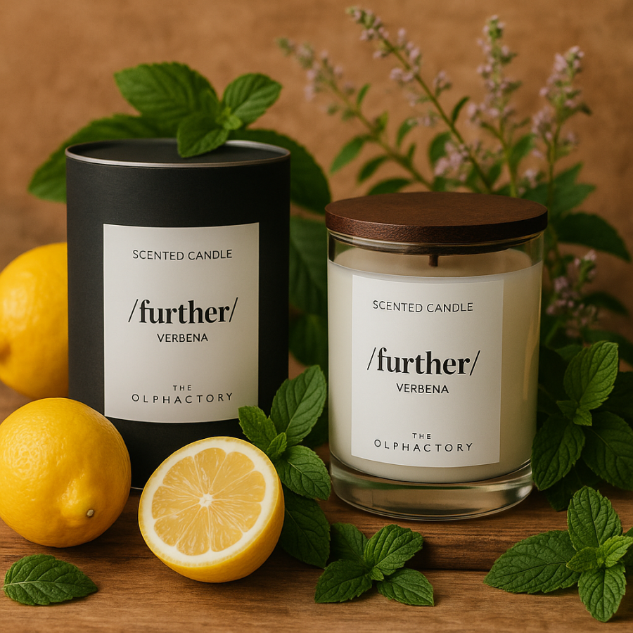 Świeca zapachowa Further Verbena Olphactory Black