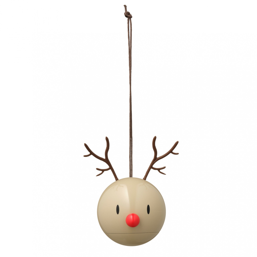 Zawieszka bombka hoptimist reindeer ornament 2 szt beżowa 26097